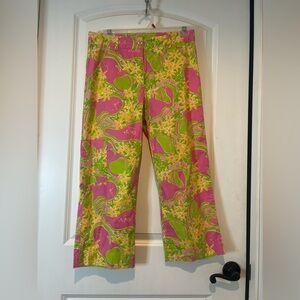 Lilly Pulitzer Line Drive golf pants. Size 4 White label